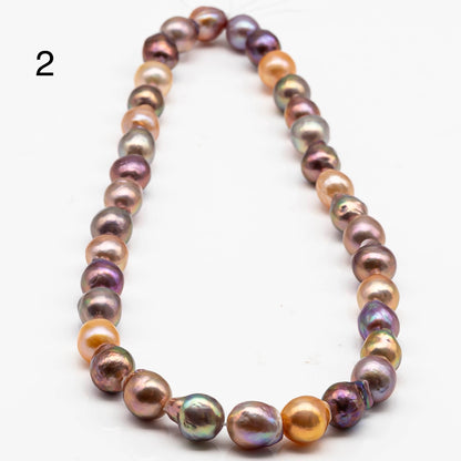 9-10mm Edison Pearl Strand with Amazing High Luster and All Natural Colors, SKU # 2463EP