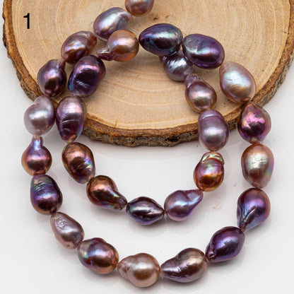 10-12 Edison Pearl Strand with Amazing High Luster and All Natural Colors, SKU # 2462EP