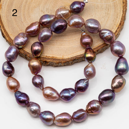 10-12 Edison Pearl Strand with Amazing High Luster and All Natural Colors, SKU # 2462EP
