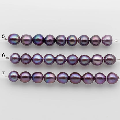 11-12mm Edison Pearl in Natural Color and High Lusters in Short Strand for Beading or Jewelry Making, SKU # 2467EP