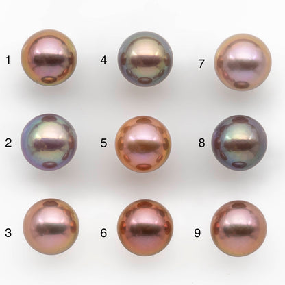11-12mm Edison Pearl Round with Natural Colors and Beautiful Luster for Beading or Jewelry Making, SKU , 1772EP