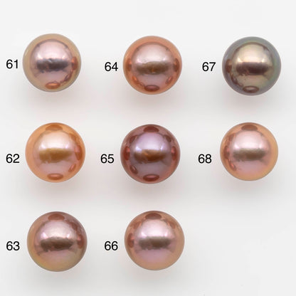 11-12mm Edison Pearl Round with Natural Colors and Beautiful Luster for Beading or Jewelry Making, SKU , 1772EP