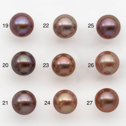 11-12mm Edison Pearl Round with Natural Colors and Beautiful Luster for Beading or Jewelry Making, SKU , 1772EP