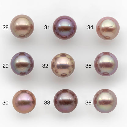11-12mm Edison Pearl Round with Natural Colors and Beautiful Luster for Beading or Jewelry Making, SKU , 1772EP