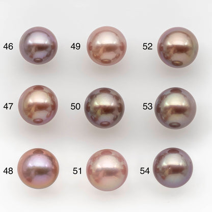 11-12mm Edison Pearl Round with Natural Colors and Beautiful Luster for Beading or Jewelry Making, SKU , 1772EP