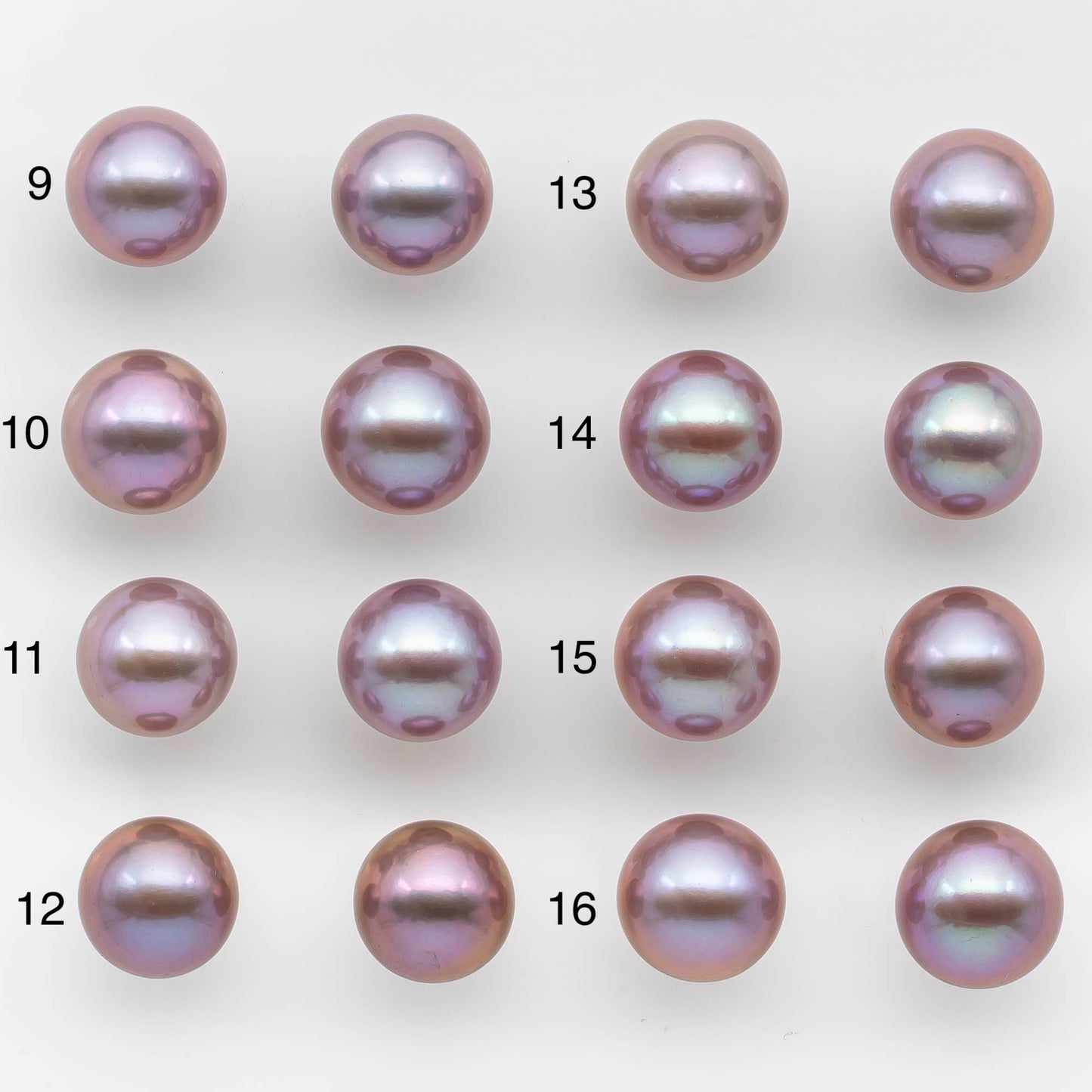 12-13mm Matching Pairs Round Edison Pearl with Natural Color and High Luster, SKU # 2480EP