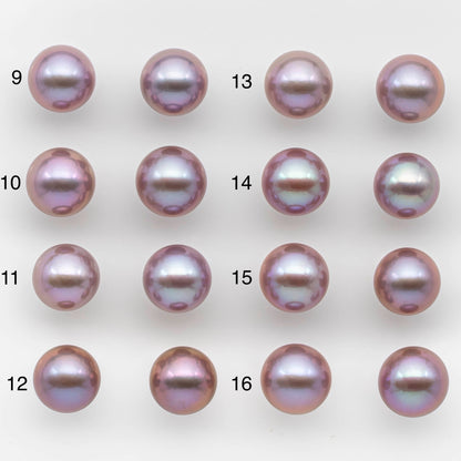 12-13mm Matching Pairs Round Edison Pearl with Natural Color and High Luster, SKU # 2480EP