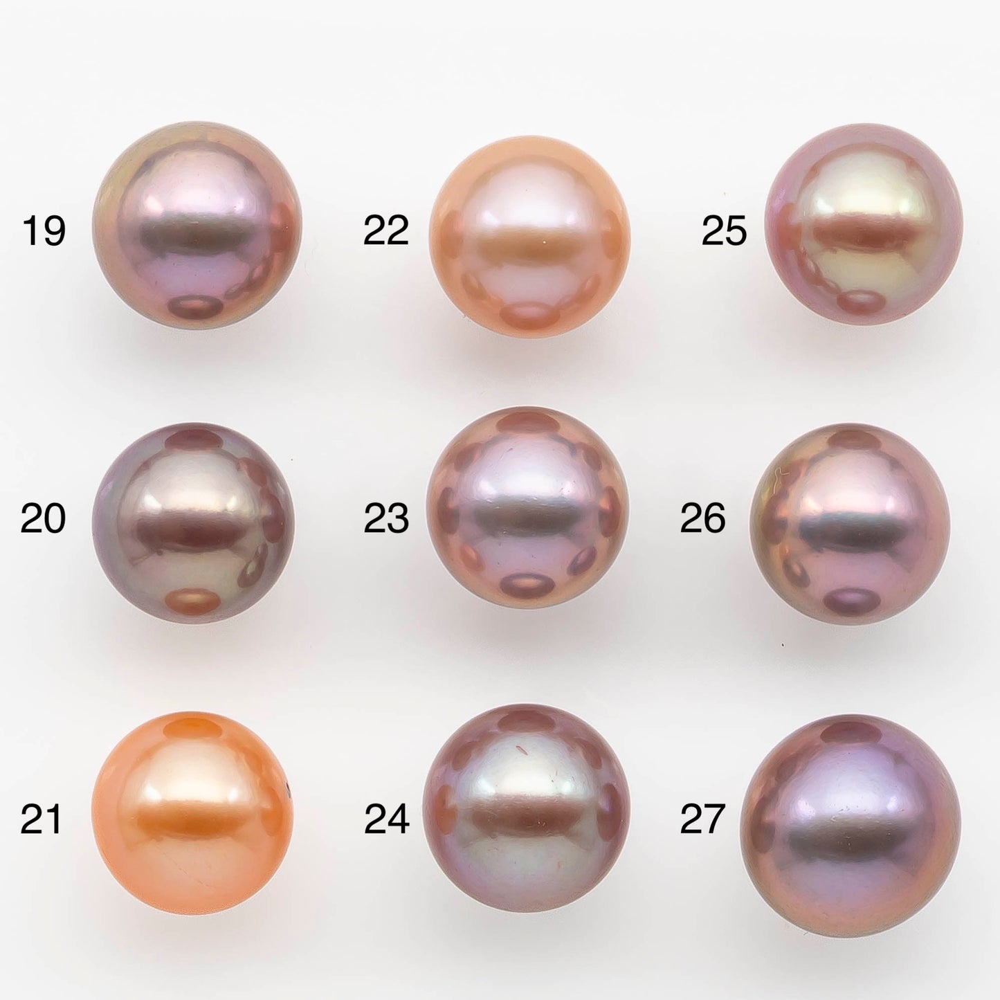 12-13mm Edison Pearl Round Natural Colors with High Luster, Undrilled, SKU # 2482EP
