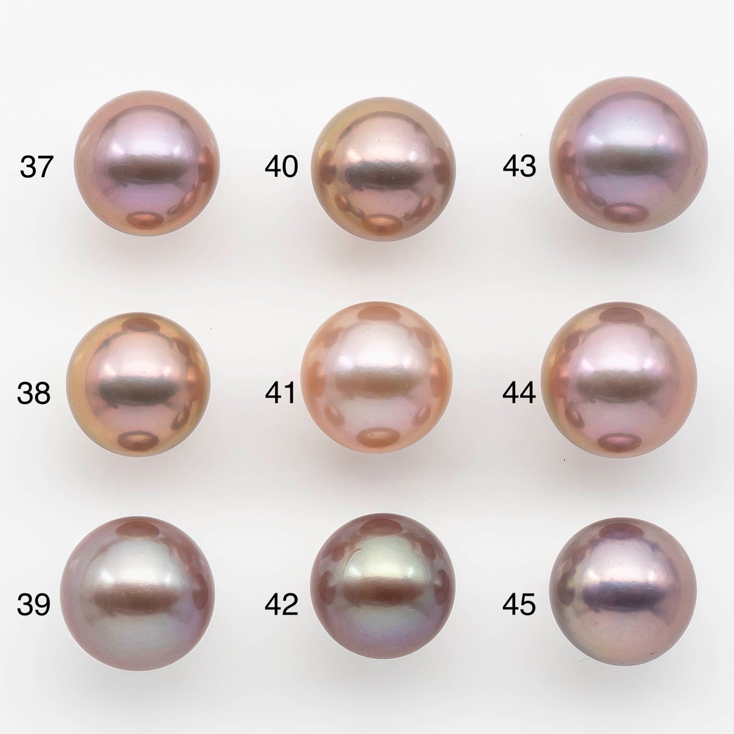 12-13mm Edison Pearl Round Natural Colors with High Luster, Undrilled, SKU # 2482EP