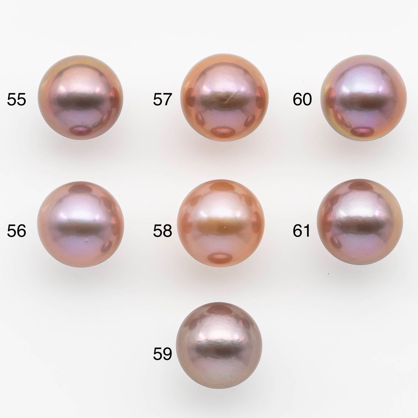 12-13mm Edison Pearl Round Natural Colors with High Luster, Undrilled, SKU # 2482EP