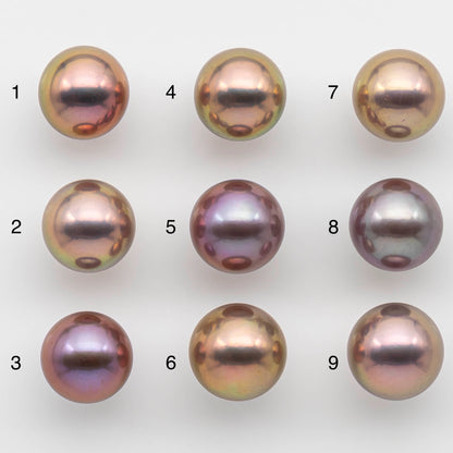 13-14mm Single Edison Pearl in Natural Colors and High Lusters Undrilled Round Freshwater Pearl Beads for Jewelry Making, SKU # 1319EP