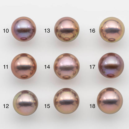 13-14mm Single Edison Pearl in Natural Colors and High Lusters Undrilled Round Freshwater Pearl Beads for Jewelry Making, SKU # 1319EP