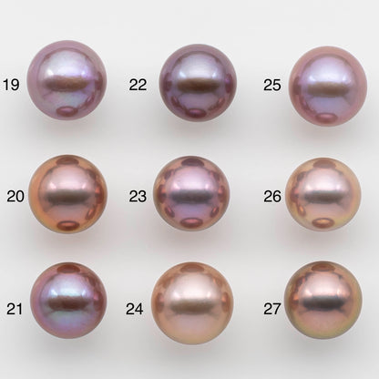 13-14mm Single Edison Pearl in Natural Colors and High Lusters Undrilled Round Freshwater Pearl Beads for Jewelry Making, SKU # 1319EP