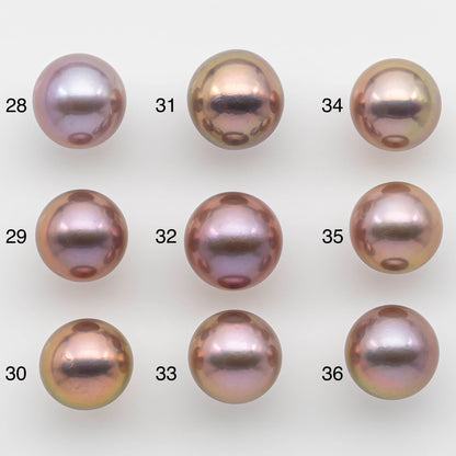 13-14mm Single Edison Pearl in Natural Colors and High Lusters Undrilled Round Freshwater Pearl Beads for Jewelry Making, SKU # 1319EP