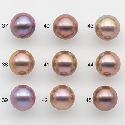 13-14mm Single Edison Pearl in Natural Colors and High Lusters Undrilled Round Freshwater Pearl Beads for Jewelry Making, SKU # 1319EP