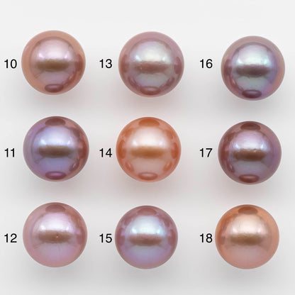 15-16mm XL Edison Pearl Round Natural Color Pink Metallic and High Luster, Undrilled, SKU # 2488EP