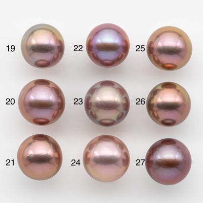 14-15mm Large Edison Pearl Round with High Luster and Natural Colors from Undrilled, SKU # 2489EP