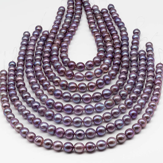 10-12mm Edison Pearl with High Luster, Natural Freshwater Pearl Bead Color, Full Strand, SKU# 2492EP