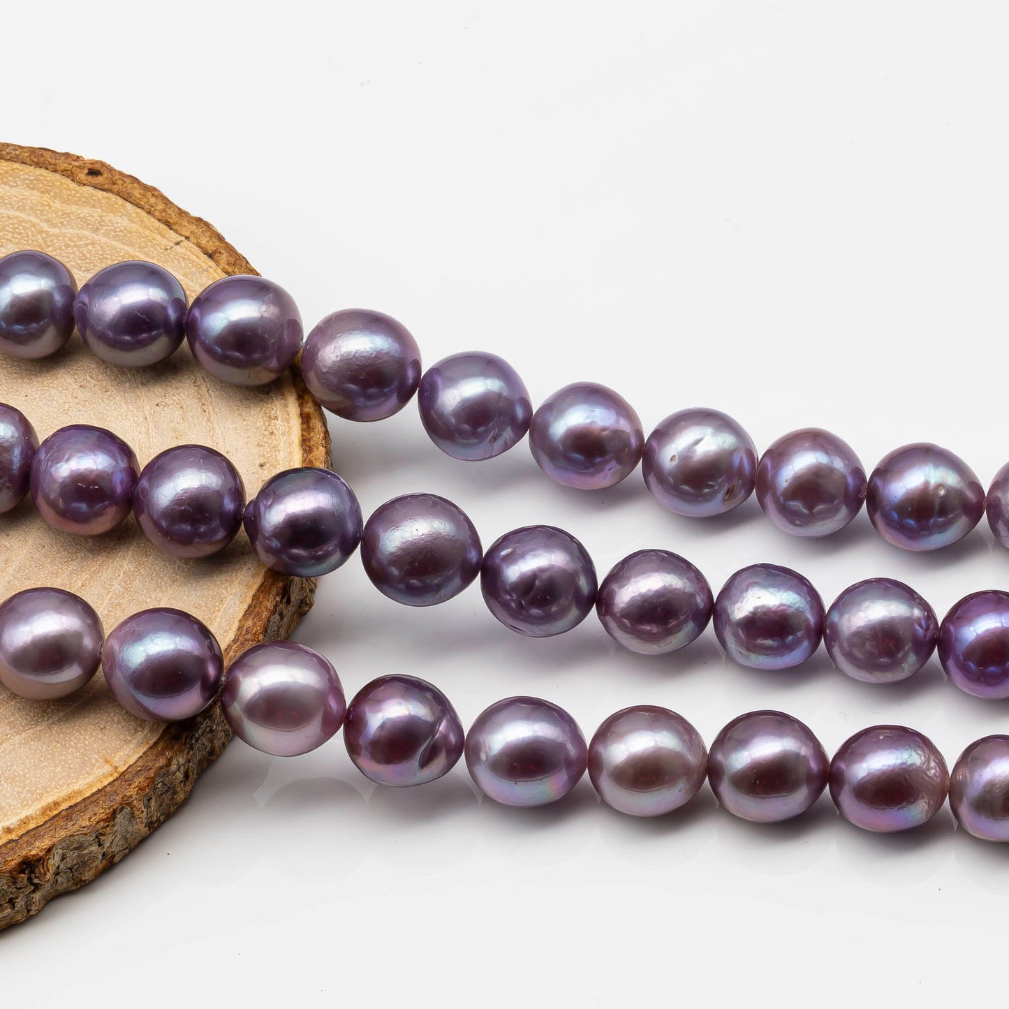 10-12mm Edison Pearl with High Luster, Natural Freshwater Pearl Bead Color, Full Strand, SKU# 2492EP