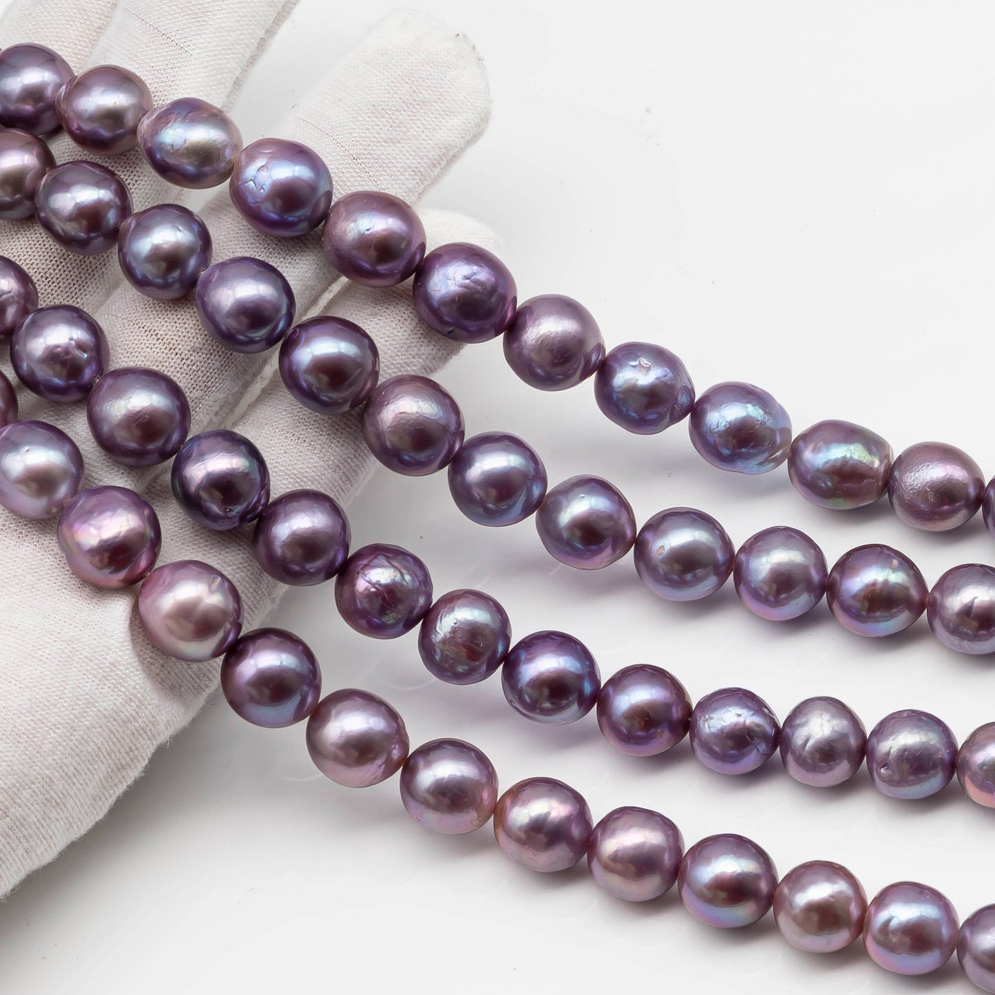 10-12mm Edison Pearl with High Luster, Natural Freshwater Pearl Bead Color, Full Strand, SKU# 2492EP