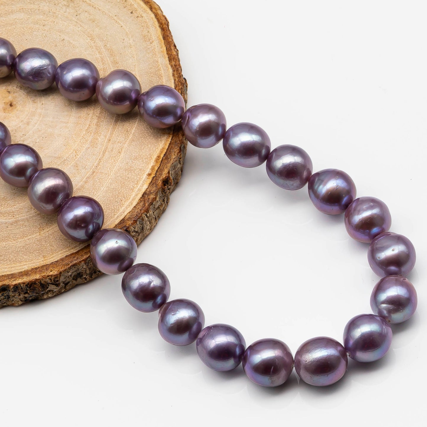 10-12mm Edison Pearl with High Luster, Natural Freshwater Pearl Bead Color, Full Strand, SKU# 2492EP