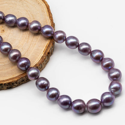 10-12mm Edison Pearl with High Luster, Natural Freshwater Pearl Bead Color, Full Strand, SKU# 2492EP