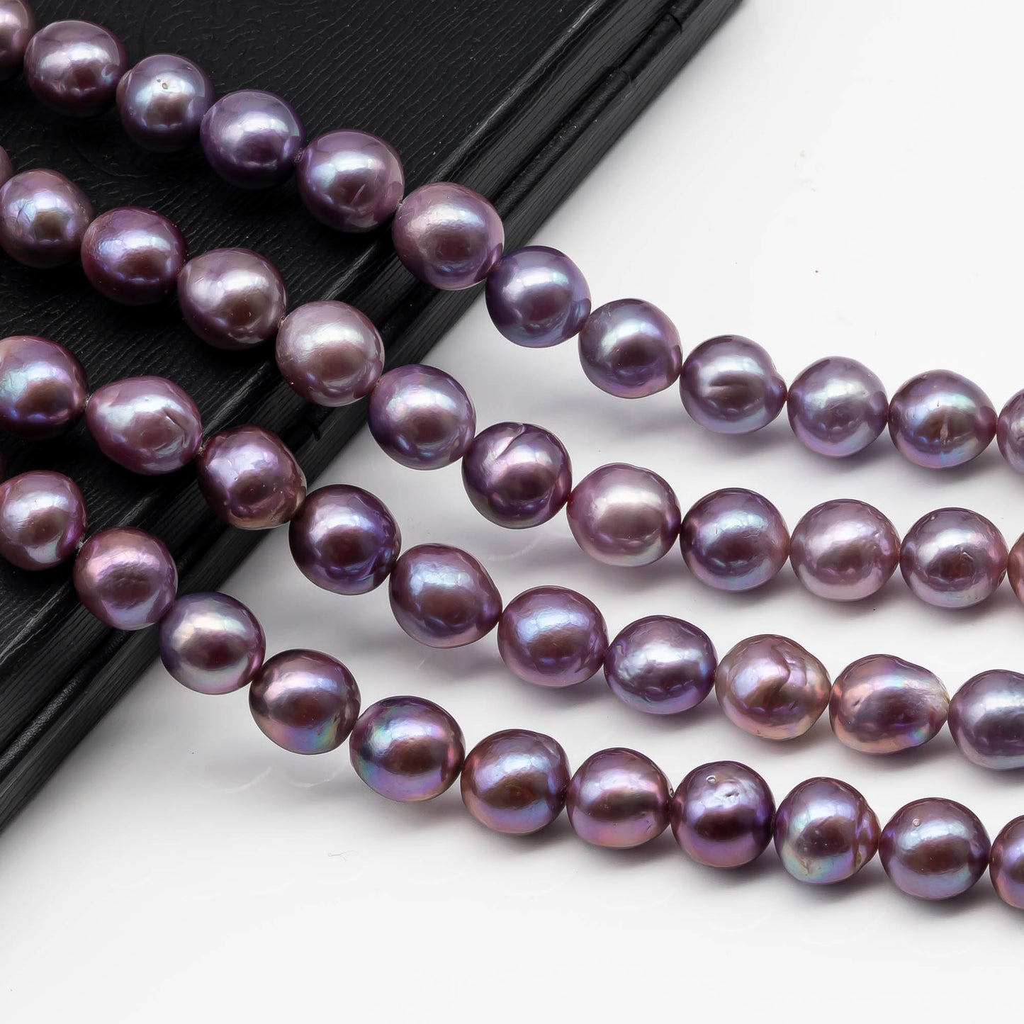 10-12mm Edison Pearl with High Luster, Natural Freshwater Pearl Bead Color, Full Strand, SKU# 2492EP