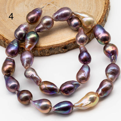 10-12 Edison Pearl Strand with Amazing High Luster and All Natural Colors, SKU # 2462EP