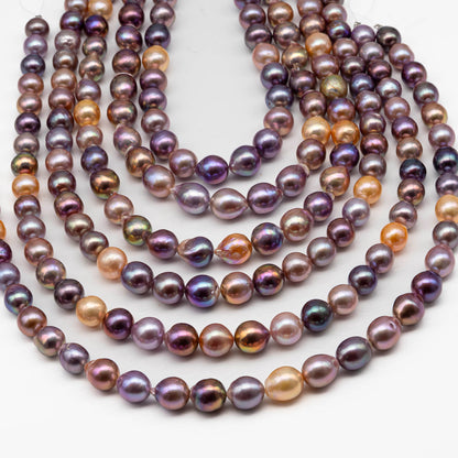 10-12mm  Edison Pearl Strand with Amazing High Luster and All Natural Colors, SKU # 2491EP
