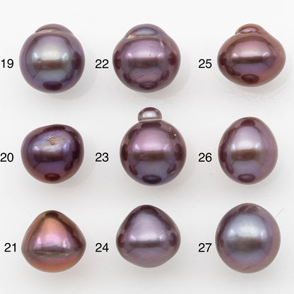 12-13mm Loose Edison Pearl, Freshwater Pearl in Natural Colors with High Luster, Single Pice for Jewelry Making, No Hole, SKU # 3208EP
