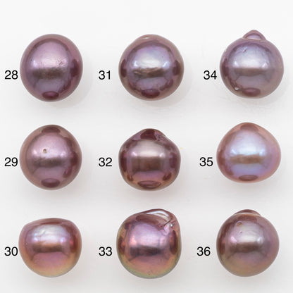 12-13mm Loose Edison Pearl, Freshwater Pearl in Natural Colors with High Luster, Single Pice for Jewelry Making, No Hole, SKU # 3208EP