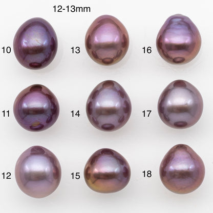 12-15mm Loose Edison Pearl, Freshwater Pearl in Natural Colors with High Luster, Single Pice for Jewelry Making, No Hole, SKU # 3209EP