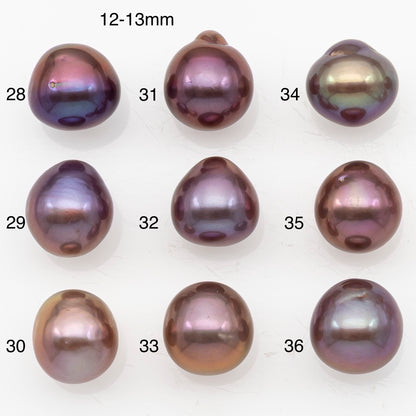 12-15mm Loose Edison Pearl, Freshwater Pearl in Natural Colors with High Luster, Single Pice for Jewelry Making, No Hole, SKU # 3209EP