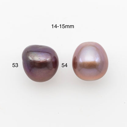 12-15mm Loose Edison Pearl, Freshwater Pearl in Natural Colors with High Luster, Single Pice for Jewelry Making, No Hole, SKU # 3209EP