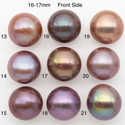 15-17mm Loose Edison Pearl, Freshwater Pearl in Natural Colors with High Luster, Single Pice for Jewelry Making, No Hole, SKU # 3218EP