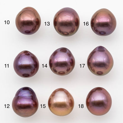 10-11mm Loose Edison Pearl, Freshwater Pearl in Natural Colors with High Luster, Single Pice for Jewelry Making, No Hole, SKU # 2991EP