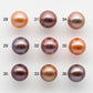 12-13mm Multi Color Edison Pearl in Single Loose Undrilled with High Luster,  All Natural Color and Round with Smooth Surface, SKU # 1769EP