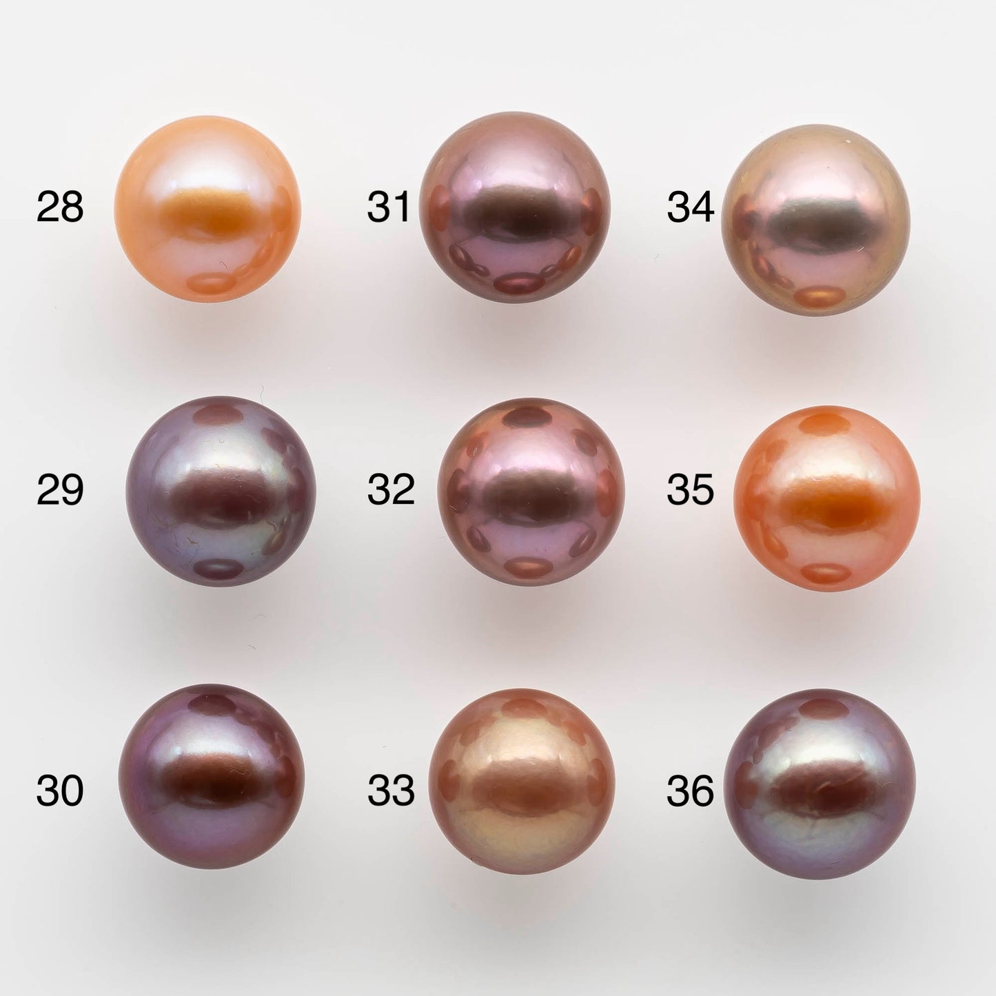 12-13mm Multi Color Edison Pearl in Single Loose Undrilled with High Luster,  All Natural Color and Round with Smooth Surface, SKU # 1769EP