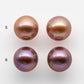 12-13mm Edison Pearl Round Matching Pair in All Natural Colors and High Luster, Half Drilled for Making Earring, SKU # 1779EP