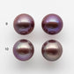 12-13mm Edison Pearl Round Matching Pair in All Natural Colors and High Luster, Half Drilled for Making Earring, SKU # 1779EP