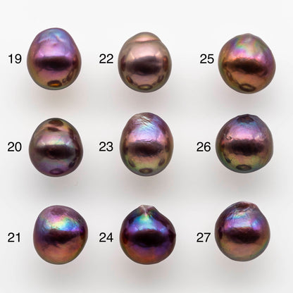 11-12mm Edison Pearl Drop with Intensive Luster and Natural Lavender Color, Undrilled, Half Drilled, Full Drilled or Large Hole, SKU# 1796EP
