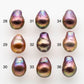 11-12mm Edison Pearl Drop Baroque with Incredible Natural Colors and Amazing Luster, Choose from Undrilled or Large Hole, SKU # 1797EP