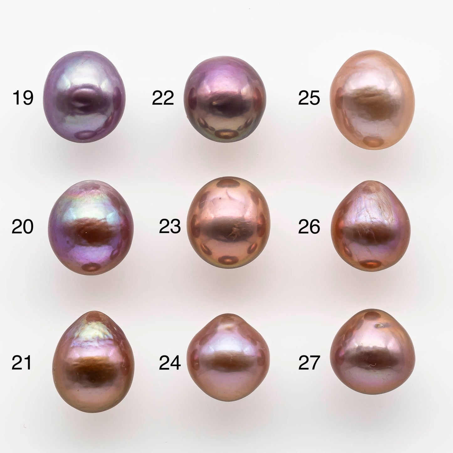 11-12mm Drop Edison Pearls in Natural Pink Colors with Beautiful Luster, Choose from Undrilled to Large Hole, SKU # 1799EP