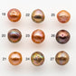 11-12mm Edison Pearl Near Round or Drop with Amazing Iridescence Luster and All Natural Colors, Undrilled or Large Hole, SKU # 1804EP