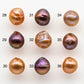 11-12mm Edison Pearl Near Round or Drop with Amazing Iridescence Luster and All Natural Colors, Undrilled or Large Hole, SKU # 1804EP