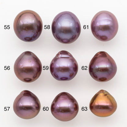 11-12mm Loose Edison Pearl, Freshwater Pearl in Natural Colors with High Luster, Single Pice for Jewelry Making, No Hole, SKU # 2995EP