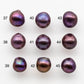 11-12mm Edison Pearl Drop All Natural Deep Purple Colors and High Lusters, Undrilled, Half Drilled, Full Drilled or Large Hole, SKU # 1805EP