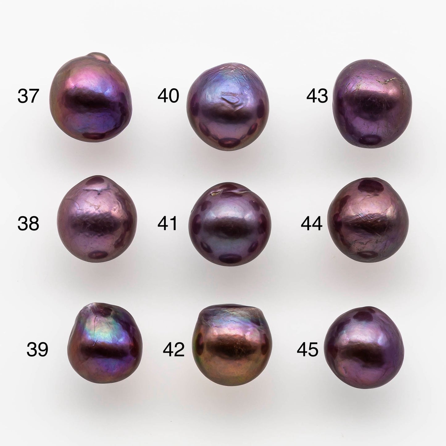 11-12mm Edison Pearl Drop All Natural Deep Purple Colors and High Lusters, Undrilled, Half Drilled, Full Drilled or Large Hole, SKU # 1805EP