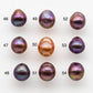 11-12mm Edison Pearl Drop All Natural Deep Purple Colors and High Lusters, Undrilled, Half Drilled, Full Drilled or Large Hole, SKU # 1805EP