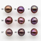 11-12mm Edison Pearl Drop All Natural Deep Purple Colors and High Lusters, Undrilled, Half Drilled, Full Drilled or Large Hole, SKU # 1805EP